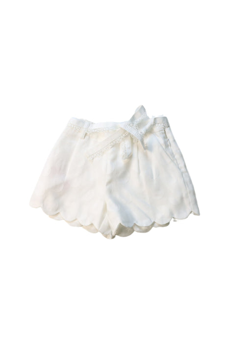 A White Shorts from Nicholas & Bears in size 4T for girl. (Front View)