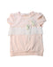 A White Short Sleeve Tops from Nicholas & Bears in size 4T for girl. (Front View)
