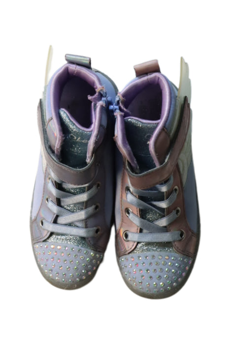 A Multicolour Sneakers from Skechers in size 5T for girl. (Back View)