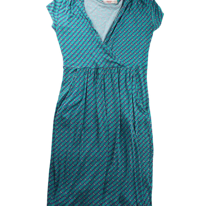 A Green Short Sleeve Dresses from Fragile in size XS for maternity. (Front View)