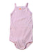 A Pink Sleeveless Bodysuits from Petit Bateau in size 12-18M for girl. (Front View)