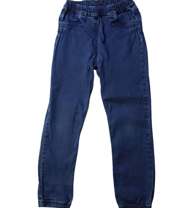 A Blue Jeans from Petit Bateau in size 6T for boy. (Front View)