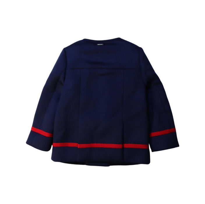 A Navy Coats from Ferrari in size 4T for girl. (Back View)