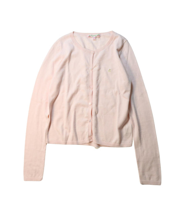A Pink Cardigans from Bonpoint in size 10Y for girl. (Front View)