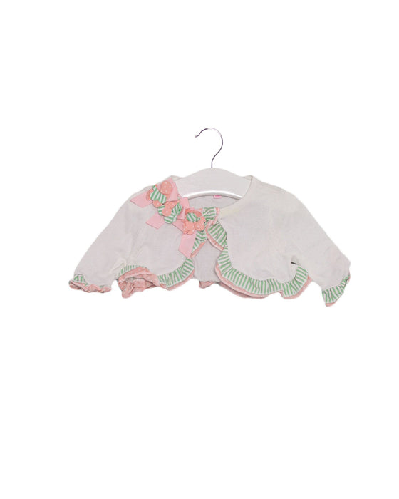A White Cardigans from Nicholas & Bears in size 6-12M for girl. (Front View)