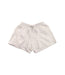 A White Shorts from Petit Bateau in size 4T for girl. (Front View)