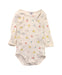 A White Long Sleeve Bodysuits from Petit Bateau in size 6-12M for neutral. (Front View)