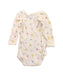 A White Long Sleeve Bodysuits from Petit Bateau in size 6-12M for neutral. (Back View)
