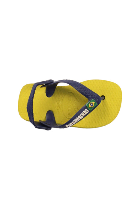 A Blue Flip Flops from Havaianas in size 12-18M for boy. (Front View)