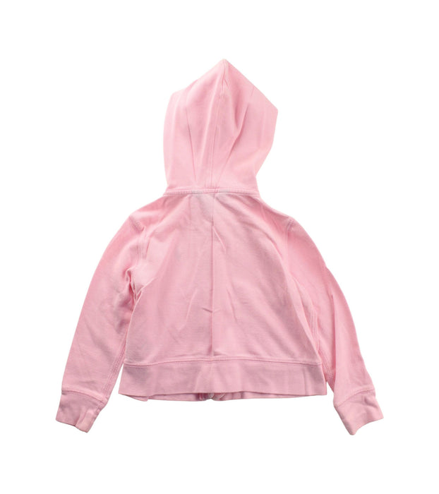 A Pink Zippered Sweatshirts from Polo Ralph Lauren in size 4T for girl. (Back View)
