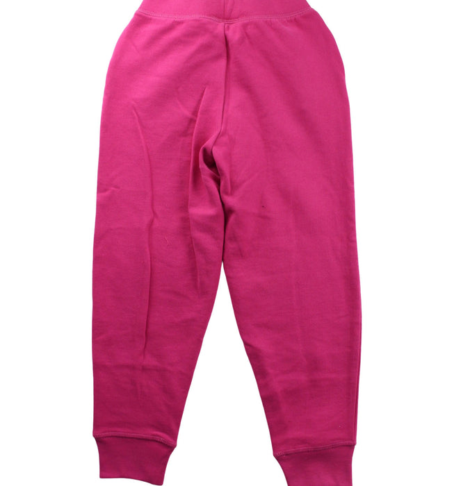 A Pink Sweatpants from Polo Ralph Lauren in size 7Y for girl. (Back View)