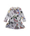 A Grey Long Sleeve Dresses from Molo in size 12-18M for girl. (Front View)