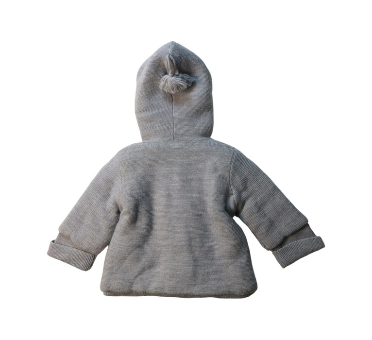 A Grey Lightweight Jackets from Jacadi in size 3-6M for neutral. (Back View)