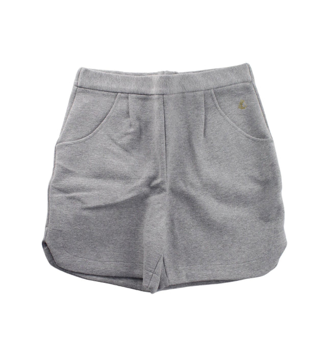 A Grey Shorts from Petit Bateau in size 10Y for girl. (Front View)