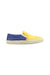 A Blue Slip Ons from Jacadi in size 5T for girl. (Front View)