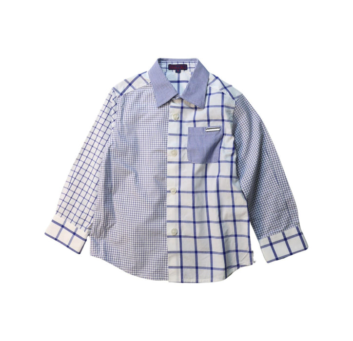 A Blue Long Sleeve Shirts from Nicholas & Bears in size 3T for boy. (Front View)