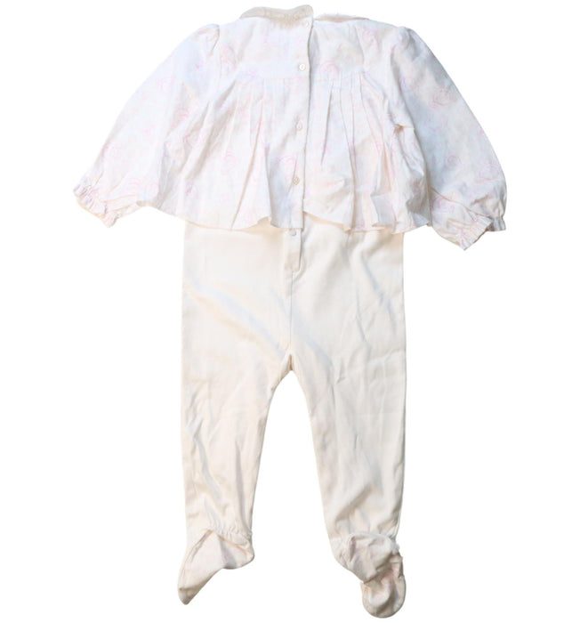 A Pink Onesies from Dior in size 12-18M for girl. (Back View)