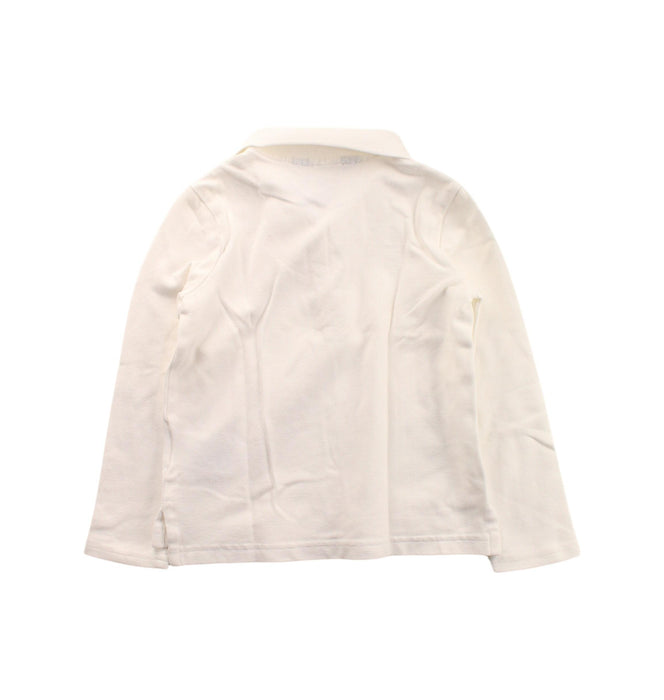 A White Long Sleeve Polos from Polo Ralph Lauren in size 4T for boy. (Back View)