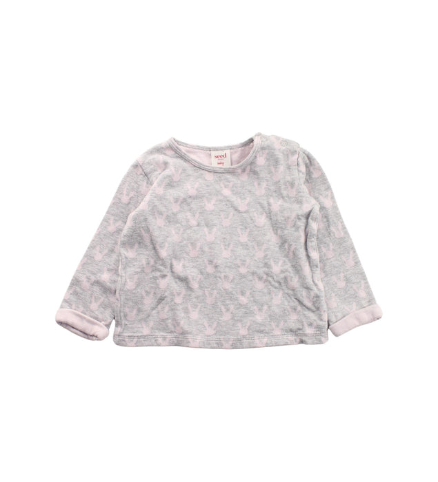 A Grey Pants Sets from Seed in size 18-24M for girl. (Front View)