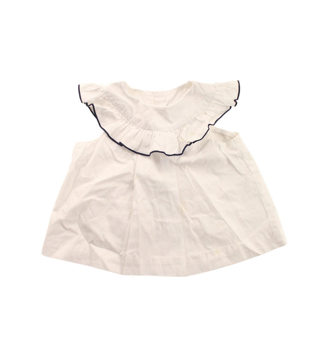 A White Sleeveless Dresses from Jacadi in size 12-18M for girl. (Front View)