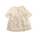 A White Long Sleeve Dresses from Velveteen in size 12-18M for girl. (Back View)