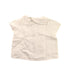 A White Short Sleeve Shirts from Nanos in size 12-18M for girl. (Back View)