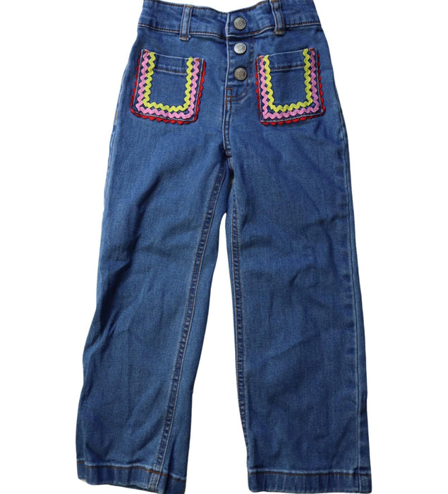 A Multicolour Jeans from Boden in size 6T for girl. (Front View)
