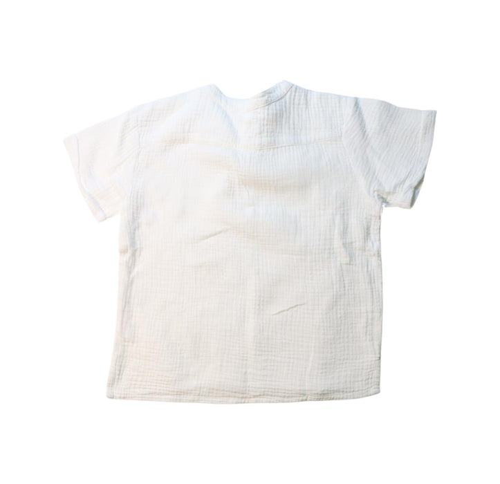 A White Short Sleeve Tops from Kidsagogo in size 4T for girl. (Back View)