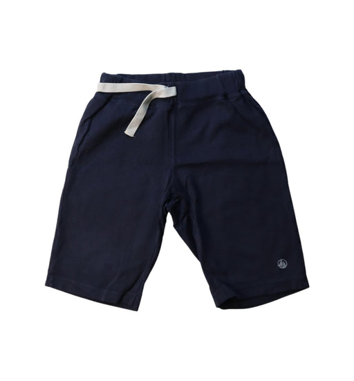 A Navy Shorts from Petit Bateau in size 6T for boy. (Front View)