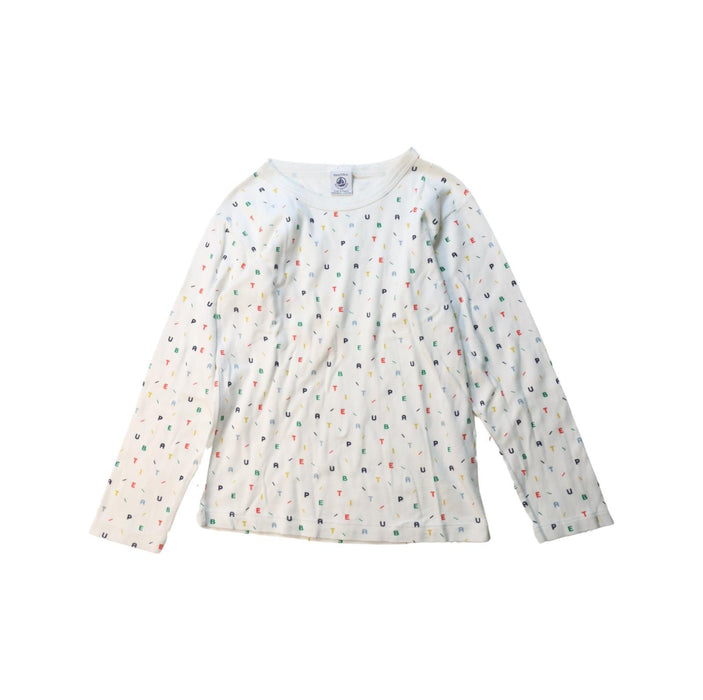 A Multicolour Long Sleeve T Shirts from Petit Bateau in size 8Y for girl. (Front View)