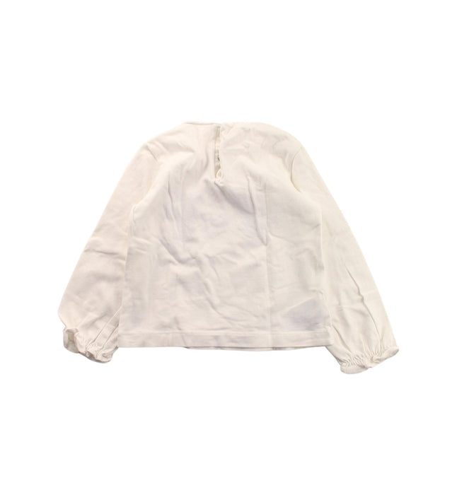 A White Long Sleeve Tops from Mayoral in size 3T for girl. (Back View)