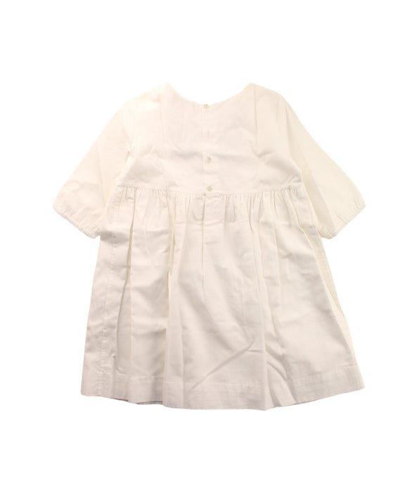 A White Short Sleeve Dresses from Bonpoint in size 3T for girl. (Back View)