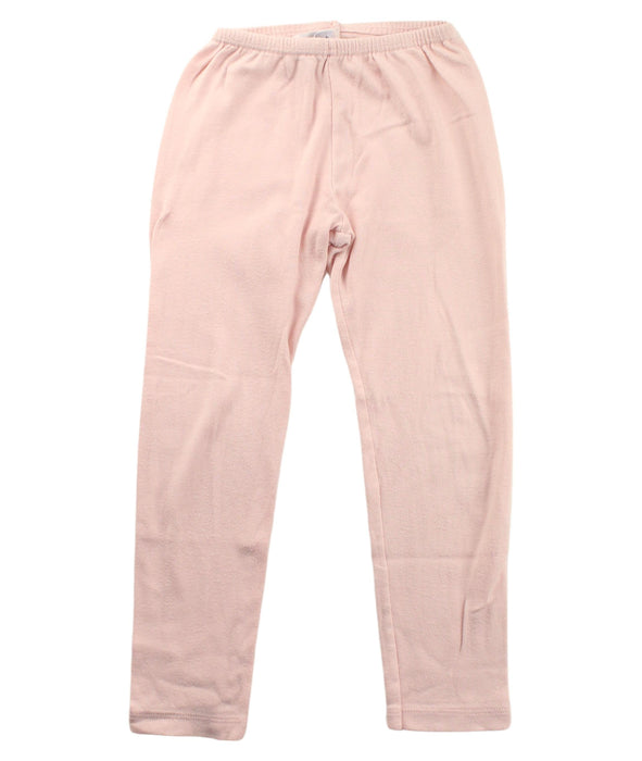 A Pink Leggings from Petit Bateau in size 4T for girl. (Front View)