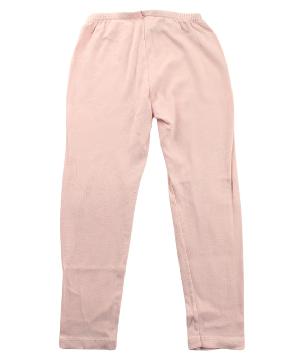 A Pink Leggings from Petit Bateau in size 4T for girl. (Back View)