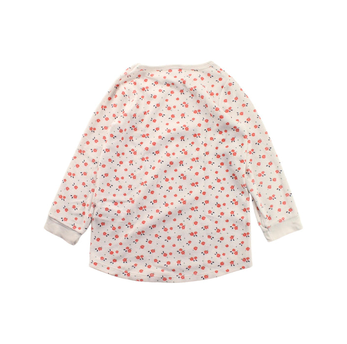 A White Sweater Dresses from Petit Bateau in size 4T for girl. (Back View)