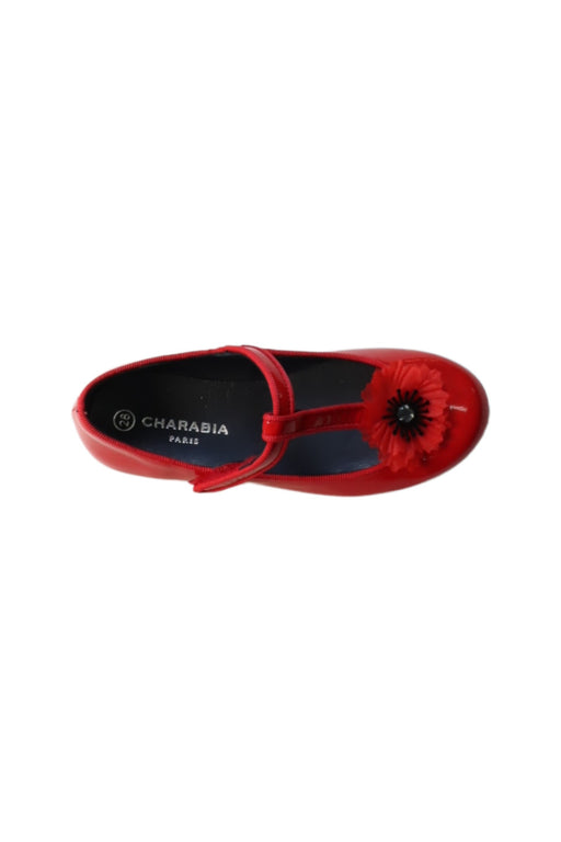 A Red Flats from Charabia in size 5T for girl. (Front View)