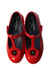 A Red Flats from Charabia in size 5T for girl. (Back View)