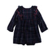 A Blue Long Sleeve Dresses from Jacadi in size 3T for girl. (Front View)