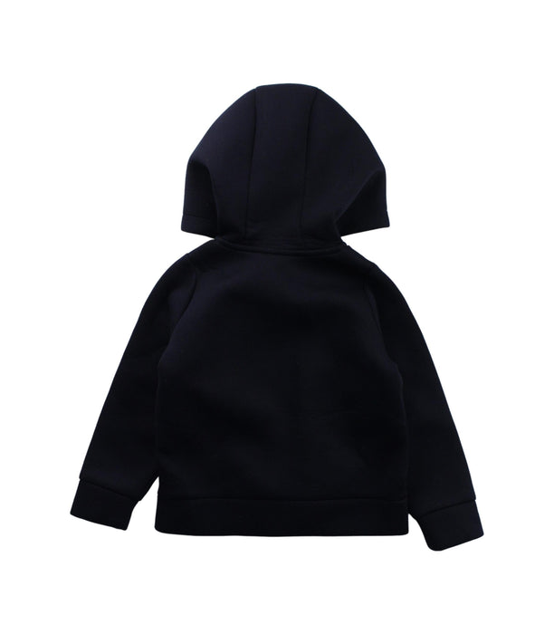 A Navy Zippered Sweatshirts from Jacadi in size 3T for girl. (Back View)