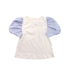 A White Short Sleeve Tops from Jacadi in size 4T for girl. (Front View)