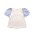 A White Short Sleeve Tops from Jacadi in size 4T for girl. (Back View)