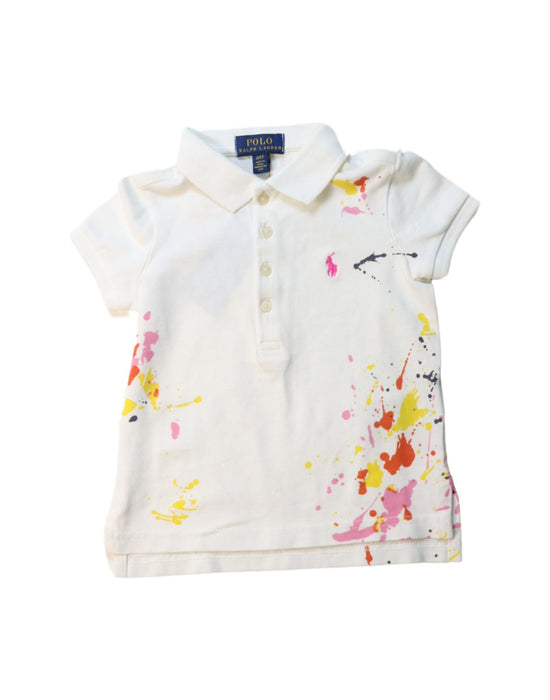 A Multicolour Short Sleeve Polos from Polo Ralph Lauren in size 2T for girl. (Front View)