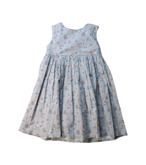 A Multicolour Sleeveless Dresses from Jacadi in size 6T for girl. (Front View)