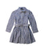 A Blue Long Sleeve Dresses from Polo Ralph Lauren in size 3T for girl. (Front View)