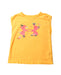 A Yellow Sleeveless T Shirts from Under Armour in size 5T for girl. (Front View)