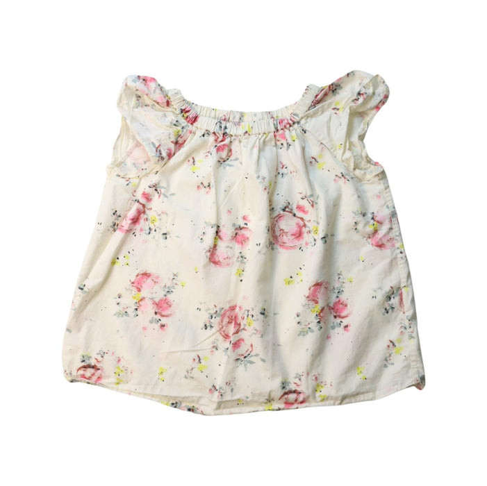 A Multicolour Sleeveless Tops from Bonpoint in size 6T for girl. (Front View)