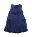 A Blue Sleeveless Dresses from Blumarine in size 4T for girl. (Front View)