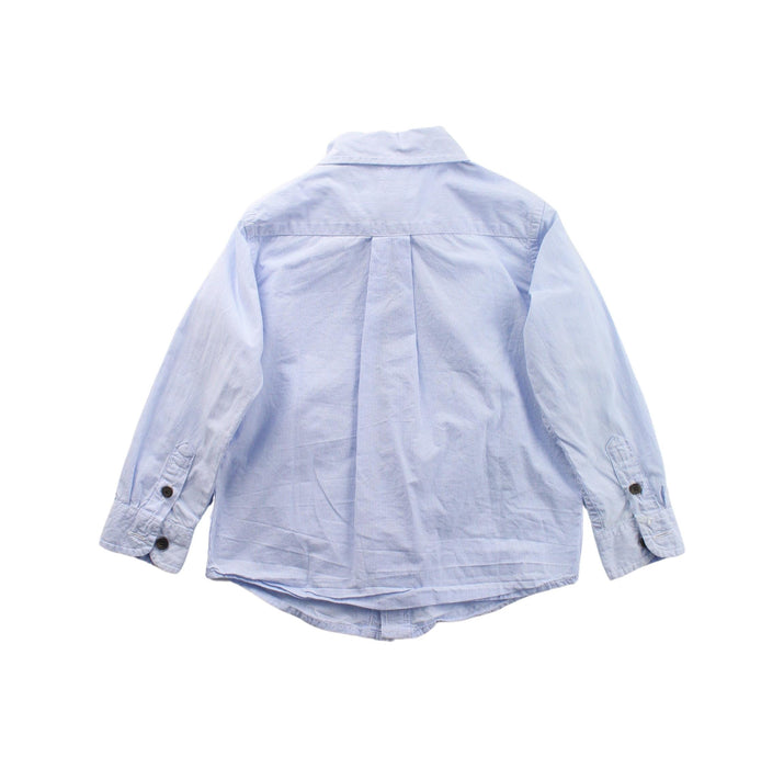 A Blue Long Sleeve Shirts from Janie & Jack in size 2T for boy. (Back View)