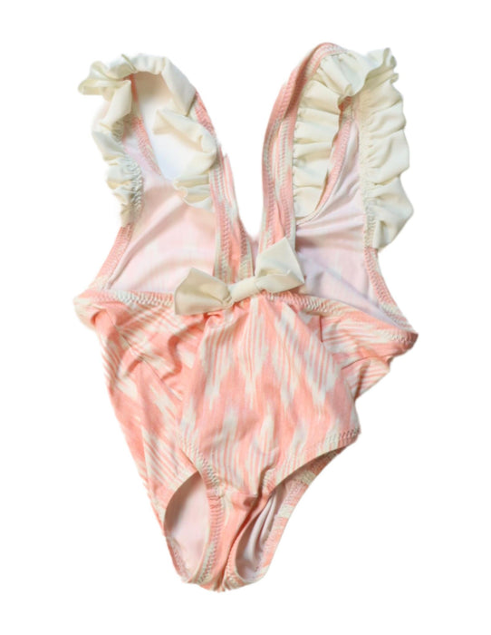 A Orange Swimsuits from Eberjey in size 2T for girl. (Back View)