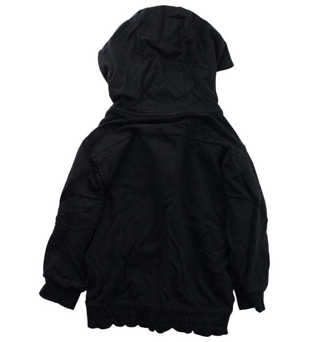 A Black Zippered Sweatshirts from Adidas in size 5T for boy. (Back View)